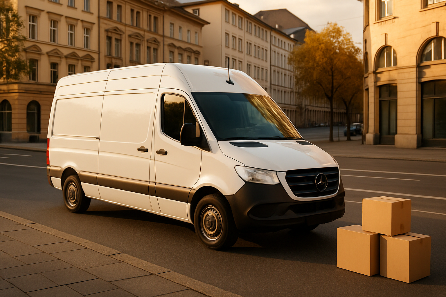 Beiladung Dortmund Express 24h Transporter unterwegs